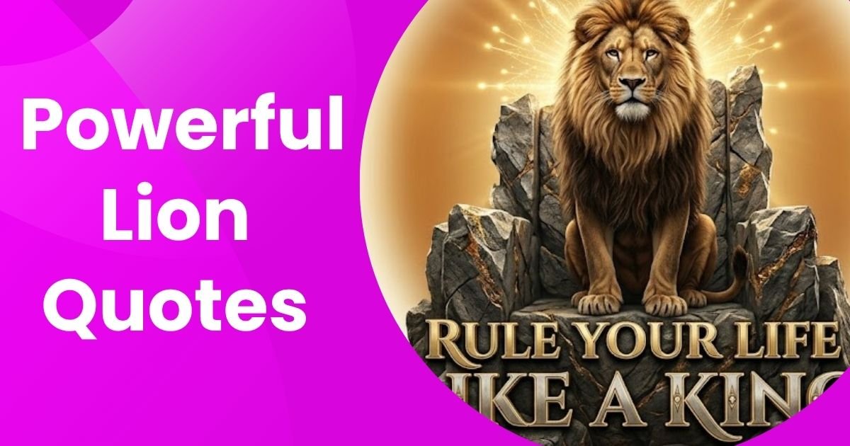 310+ Lion Quotes That Show Power, Focus & Strong Attitude