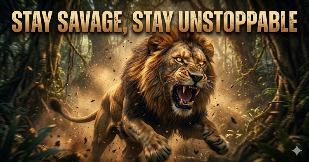Savage Lion Quotes for a Bold & Fearless Mindset