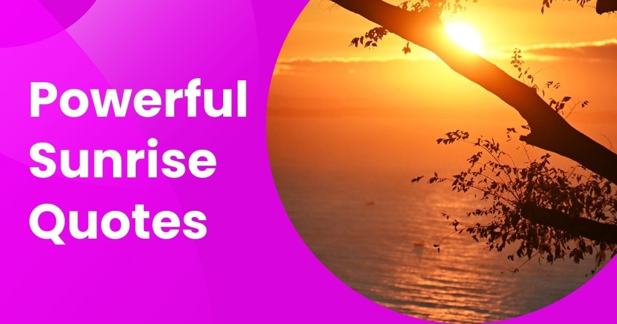 Sunrise Quotes