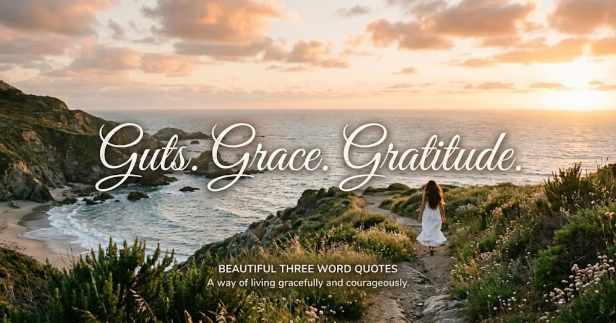 Beautiful Three Word Quotes