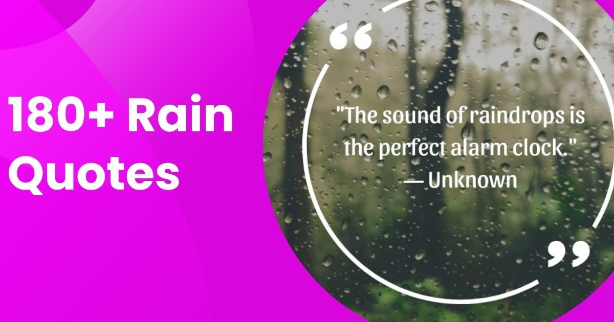 Rain Quotes