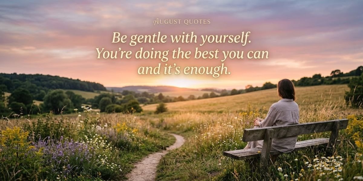 August Self-Care Quotes
